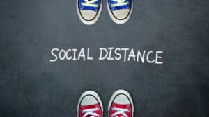Practicing Social Distancing at Events