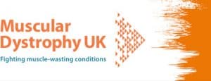 Orange Muscular Dystrophy UK logo
