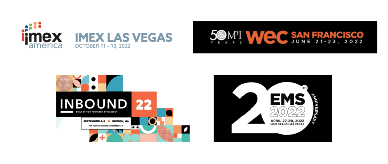 Image banner with various logos from iMex America, iMex Las Vegas, WEC, EMS, and Inbound