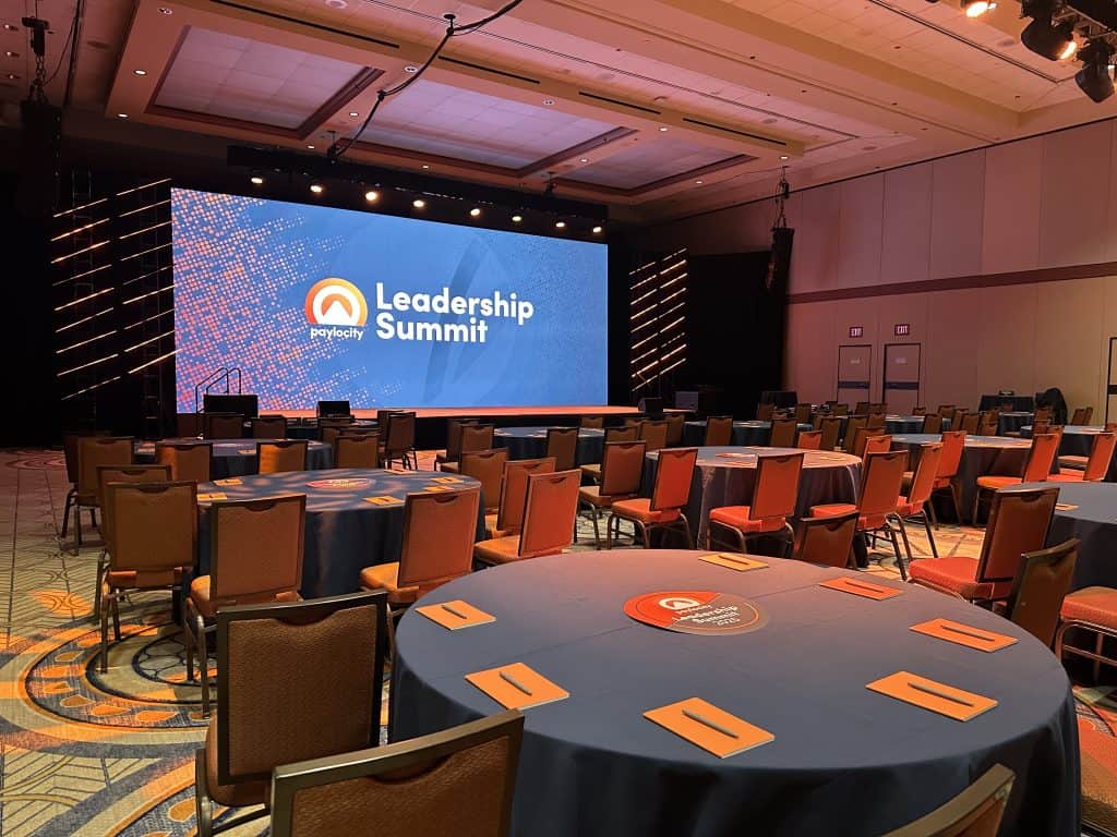 Paylocity LED Wall and General Session Seating