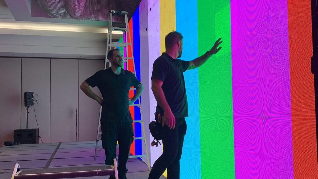 Event Production Company LED Wall Testing