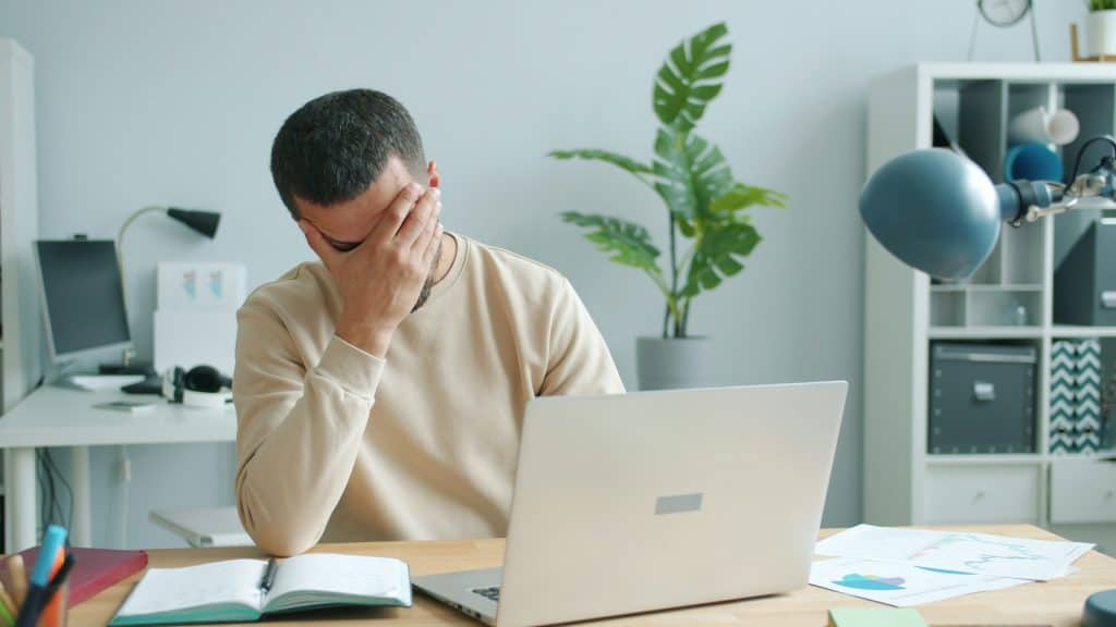 Event planner with event burnout and stress